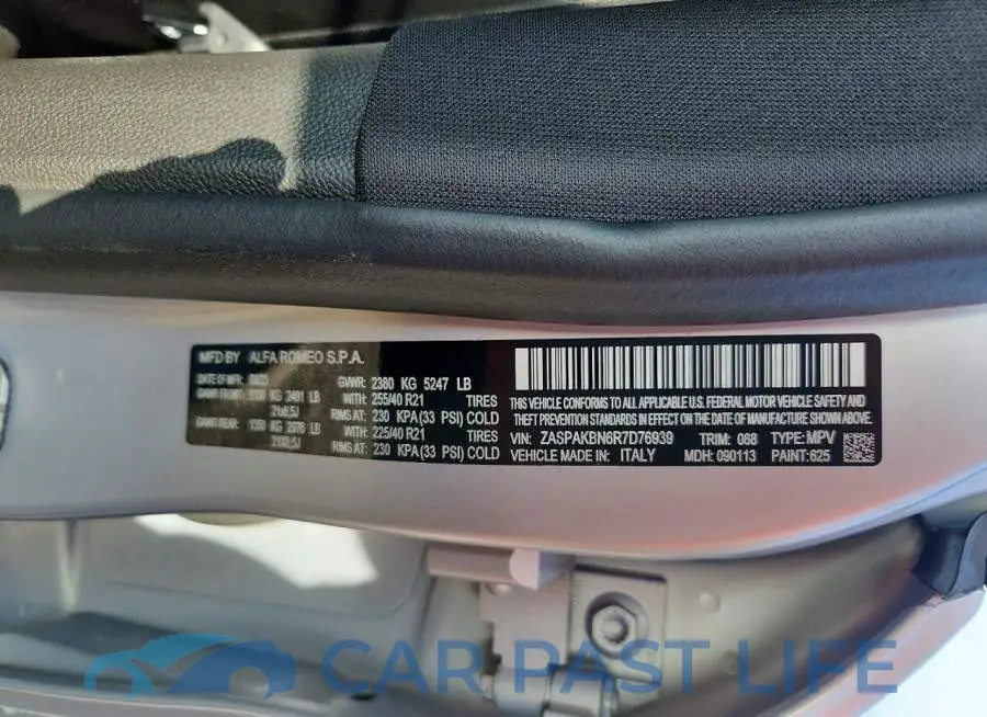 ZASPAKBN6R7D76939# 13