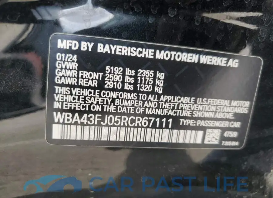WBA43FJ05RCR67111# 13