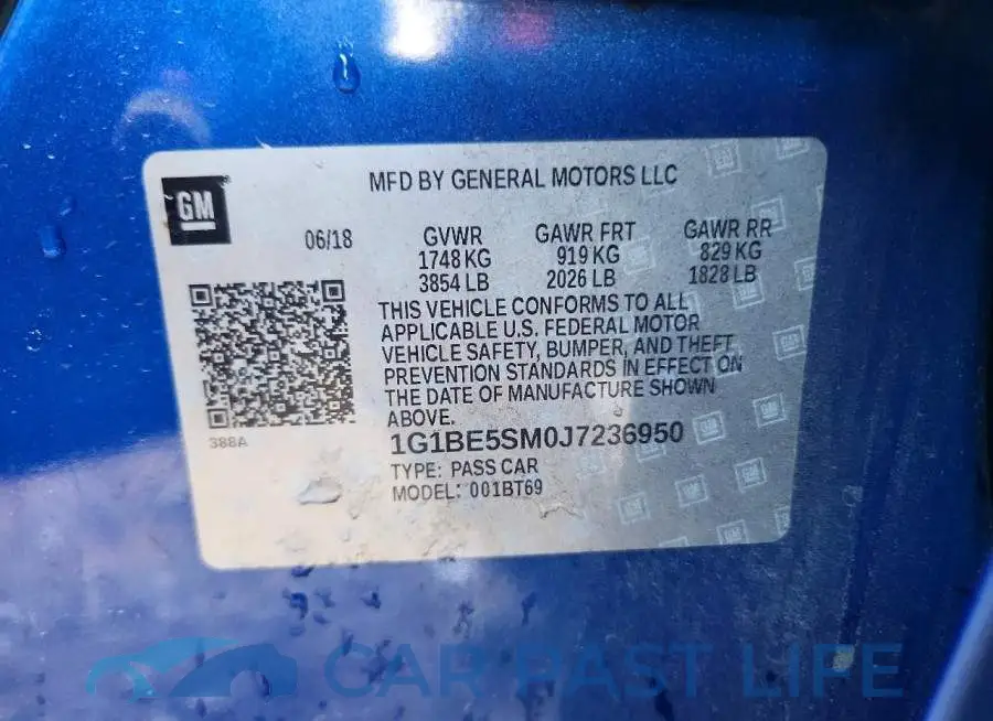 1G1BE5SM0J7236950# 12