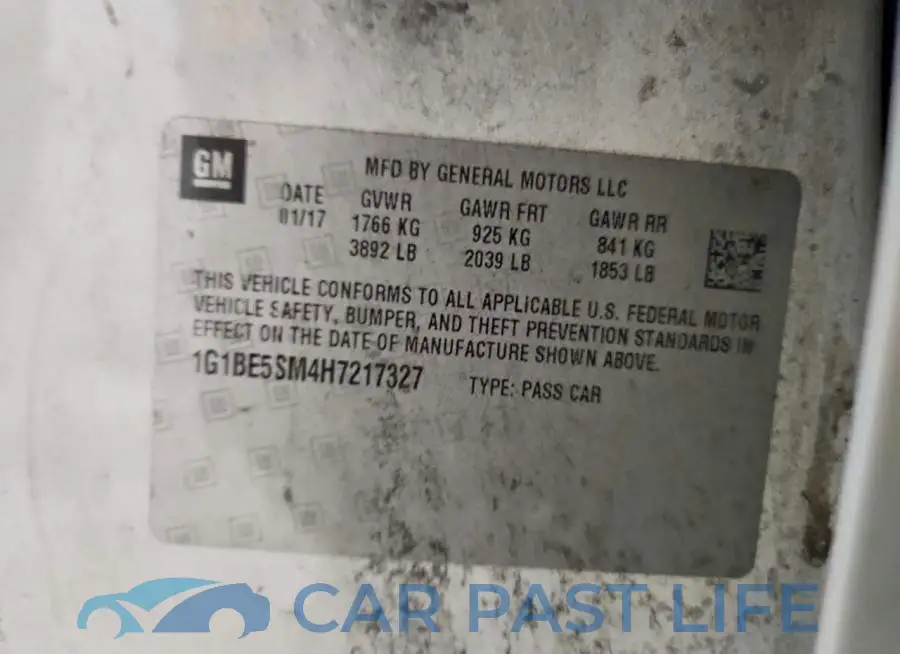 1G1BE5SM4H7217327# 12
