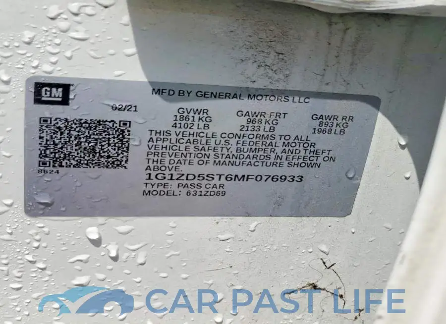 1G1ZD5ST6MF076933# 12