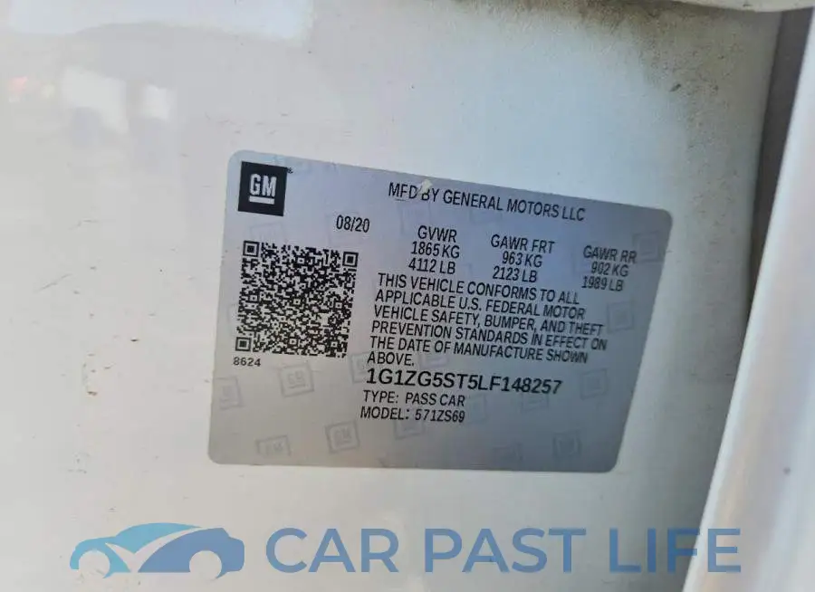 1G1ZG5ST5LF148257# 12
