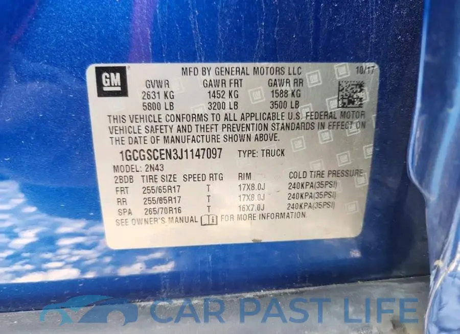 1GCGSCEN3J1147097# 12