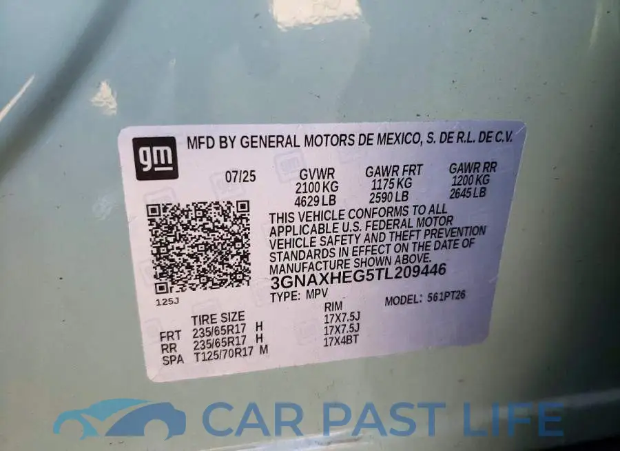 3GNAXHEG5TL209446# 13