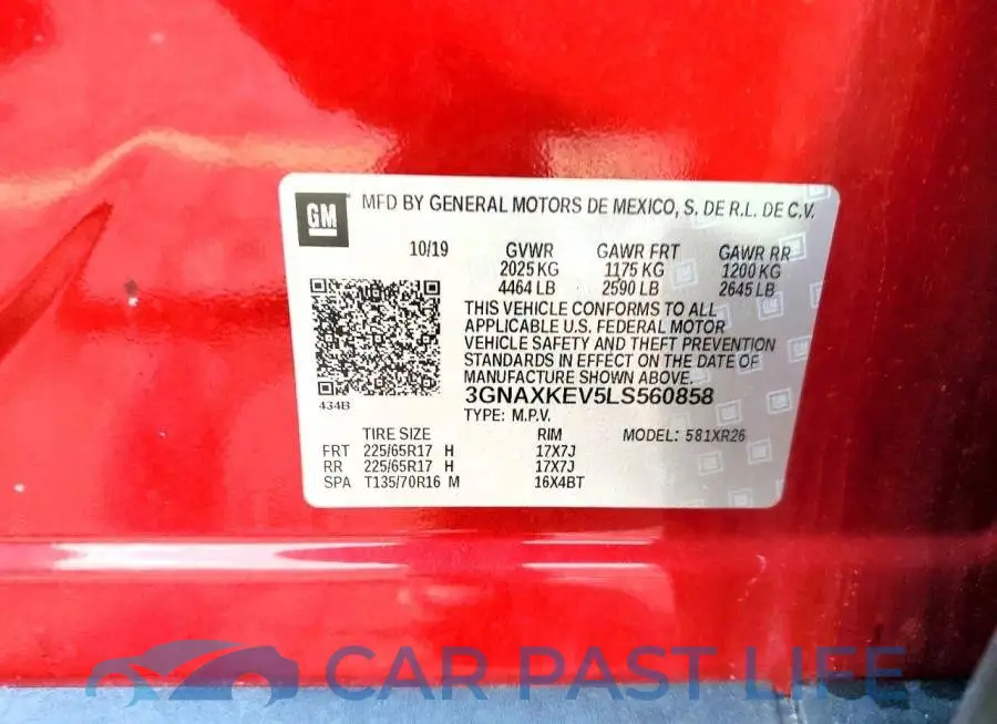 3GNAXKEV5LS560858# 13