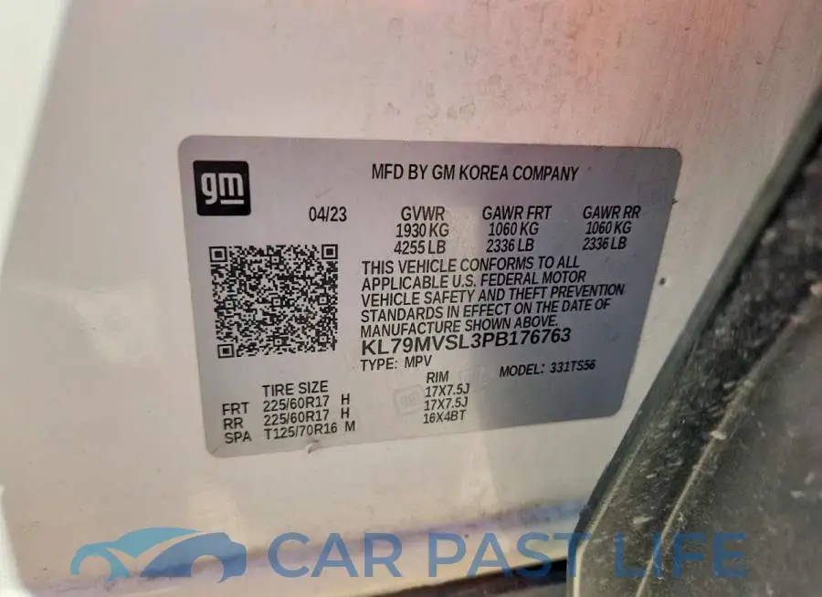 KL79MVSL3PB176763# 13