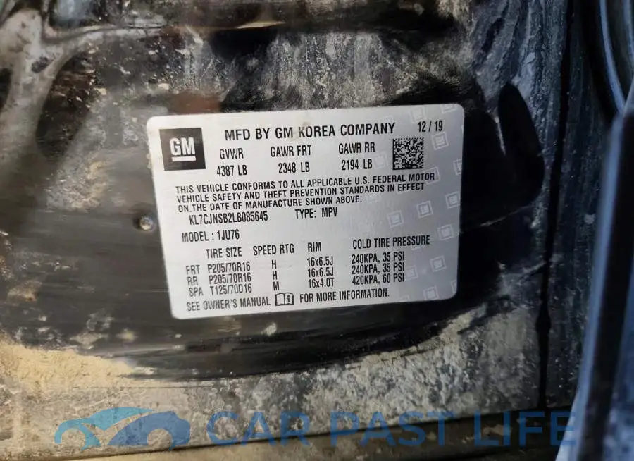 KL7CJNSB2LB085645# 12