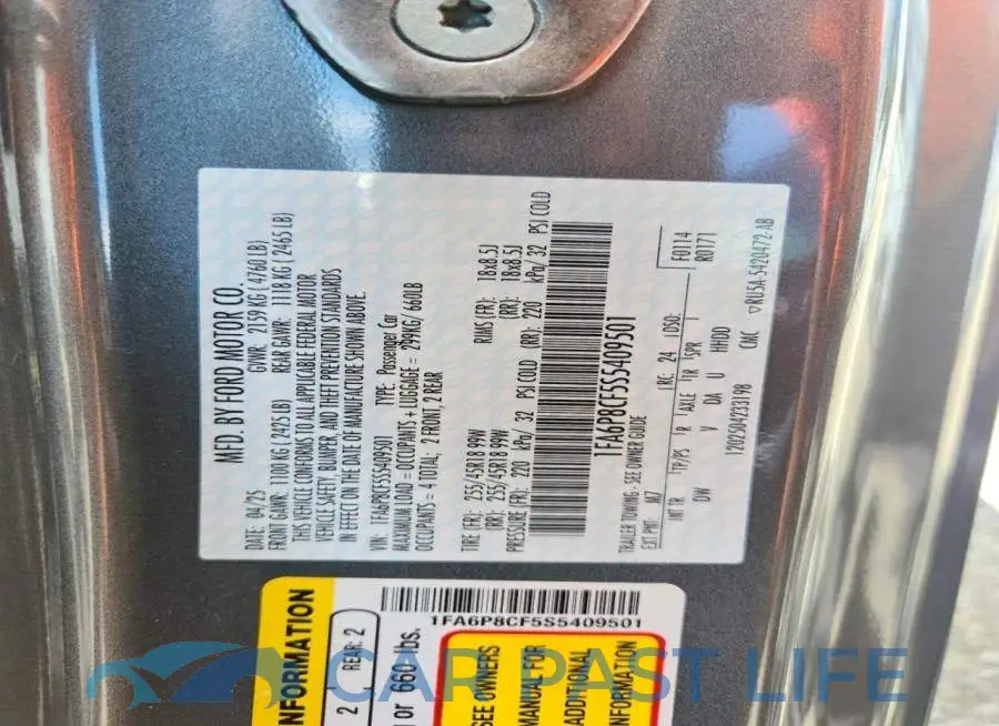 1FA6P8CF5S5409501# 12
