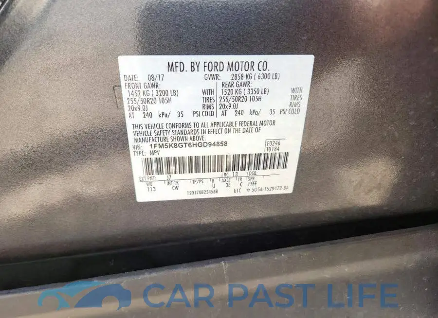1FM5K8GT6HGD94858# 14