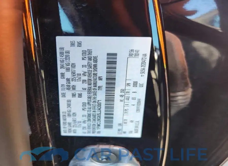 1FMCU9G65LUA30071# 12