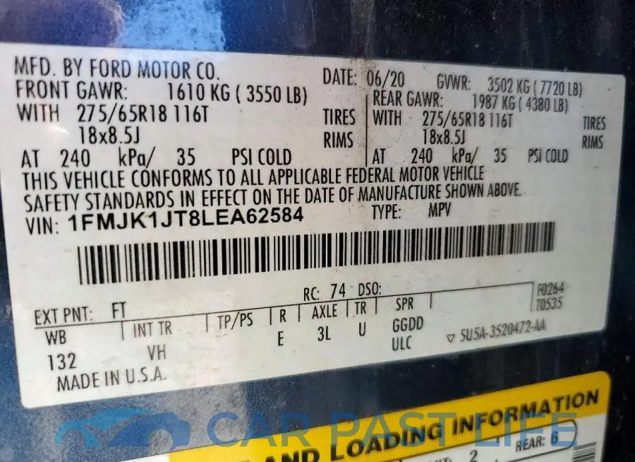 1FMJK1JT8LEA62584# 14
