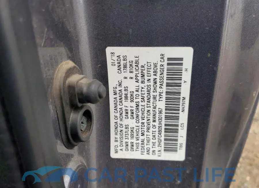 2HGFC4B09JH301967# 12