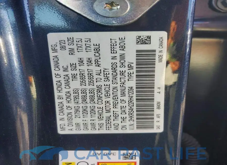 2HKRS4H22RH412094# 13
