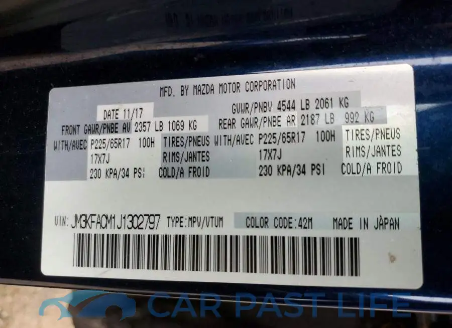 JM3KFACM1J1302797# 13