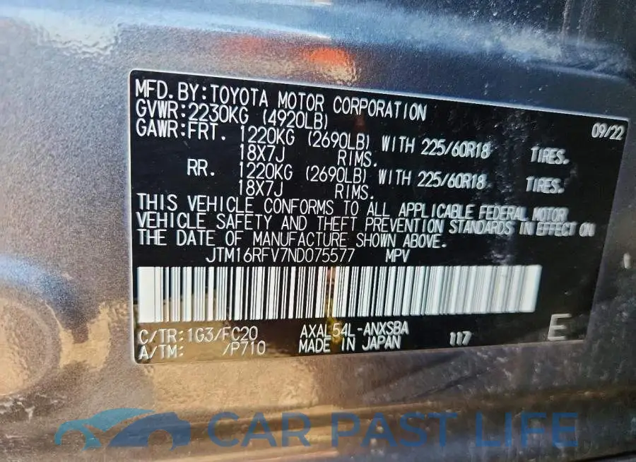 JTM16RFV7ND075577# 14