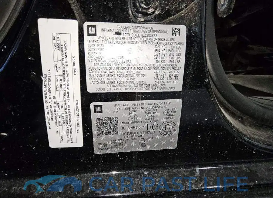 1GTU9BED7LZ203823# 13
