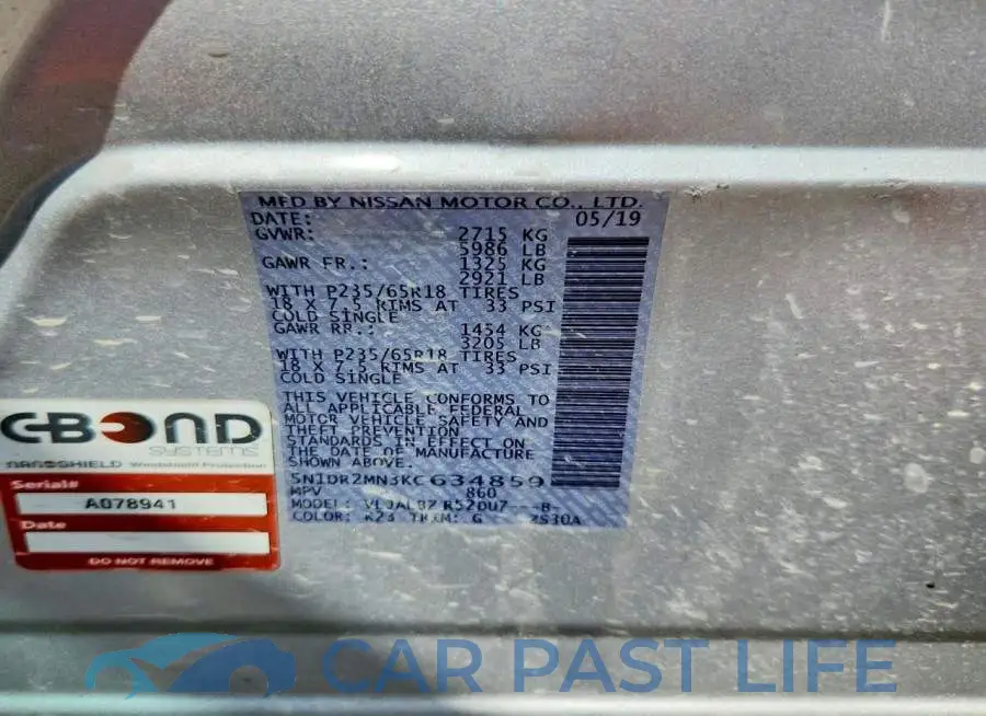 5N1DR2MN3KC634859# 13