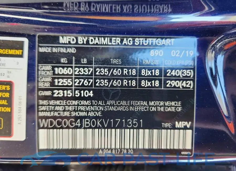 WDC0G4JB0KV171351# 13