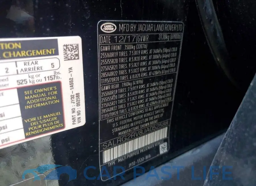 SALRG2RV8JA052588# 13