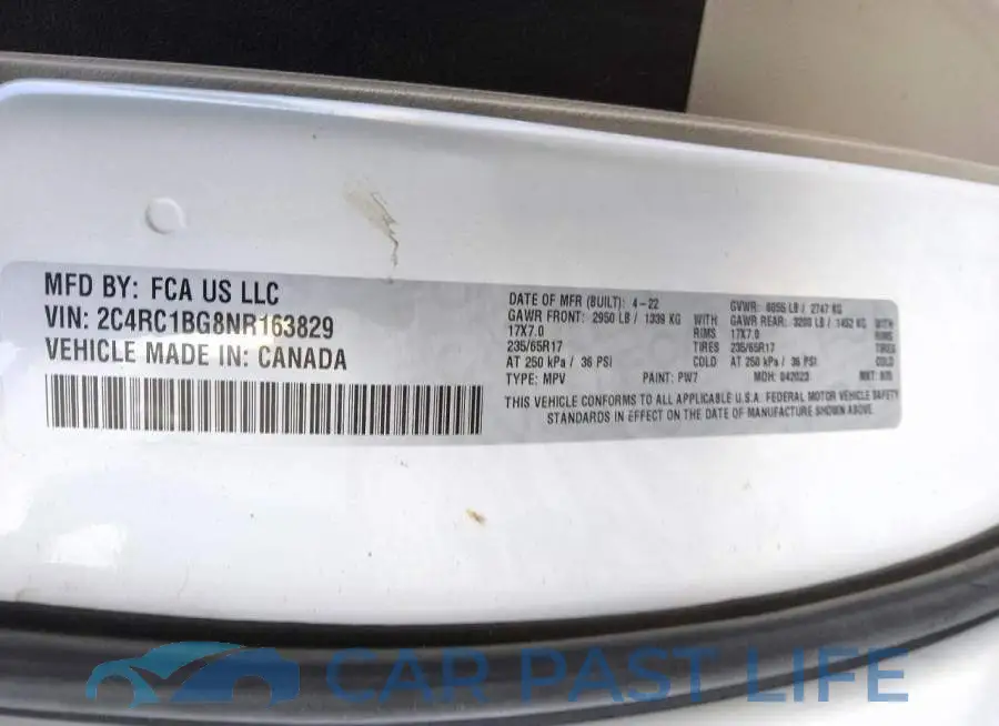 2C4RC1BG8NR163829# 13