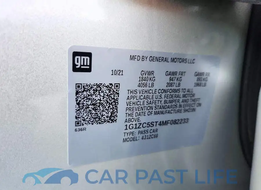 1G1ZC5ST4MF082233# 13