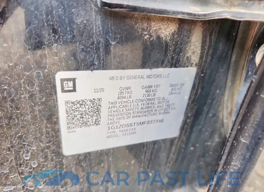 1G1ZD5ST5MF037346# 12