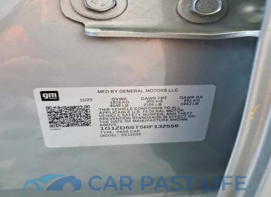 1G1ZD5ST5RF132559# 12
