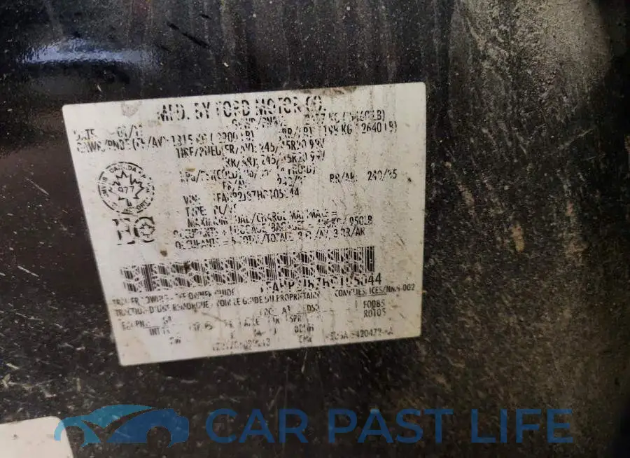 1FAHP2J87HG105044# 12