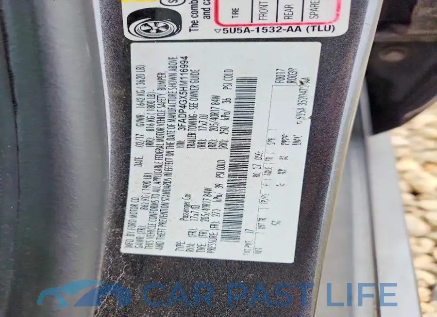 3FADP4GX5HM116994# 12