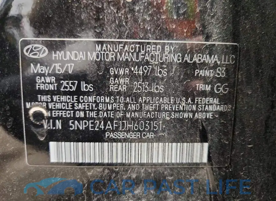 5NPE24AF1JH603151# 13