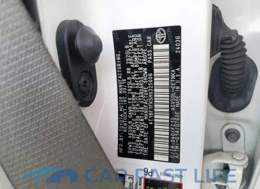 4T1BF1FK5HU325006# 13
