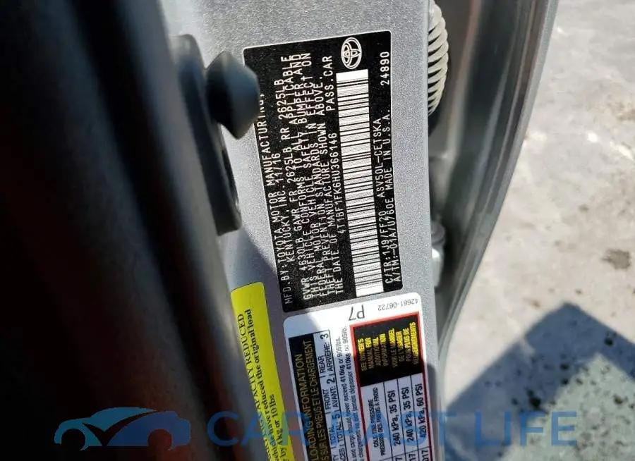 4T1BF1FK6HU366146# 12