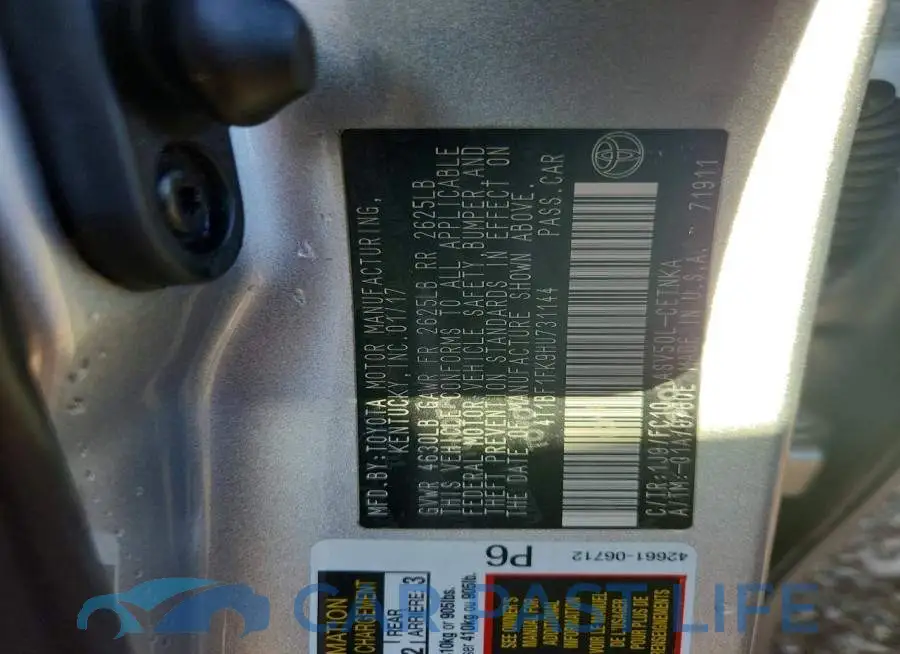 4T1BF1FK9HU731144# 12