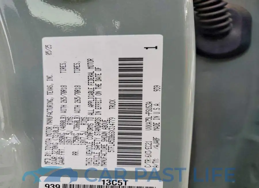 5TFLA5DB6SX314779# 12