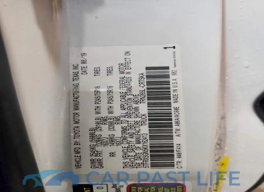 5TFRX5GN5KX162413# 13