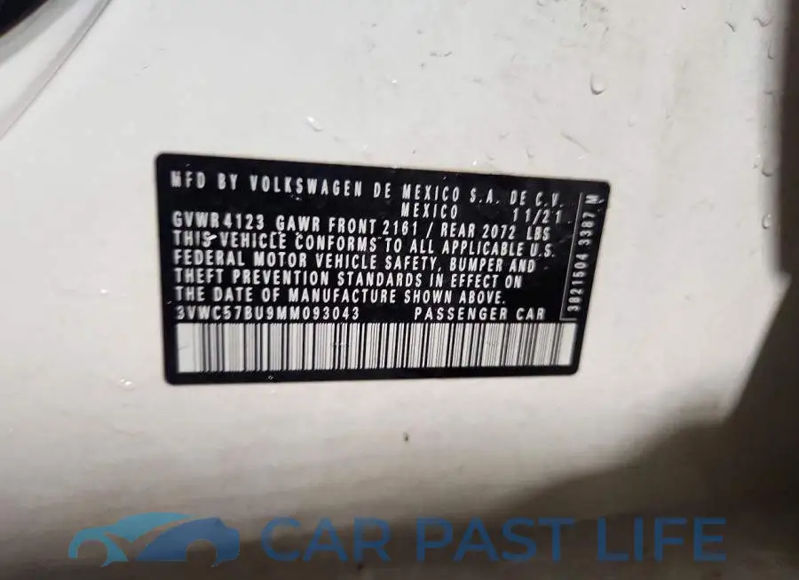 3VWC57BU9MM093043# 12
