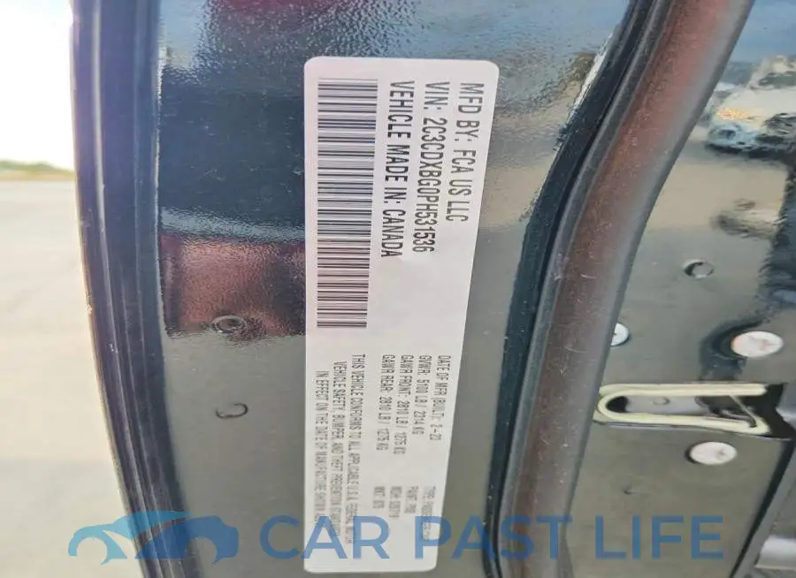 2C3CDXBG0PH531536# 13