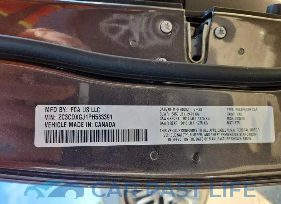 2C3CDXGJ1PH583391# 12