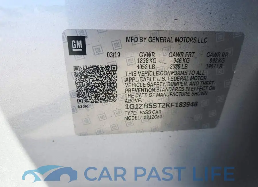 1G1ZB5ST2KF183948# 12