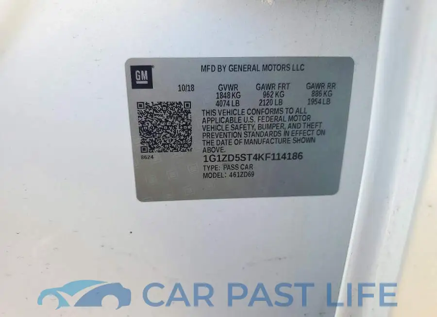 1G1ZD5ST4KF114186# 12