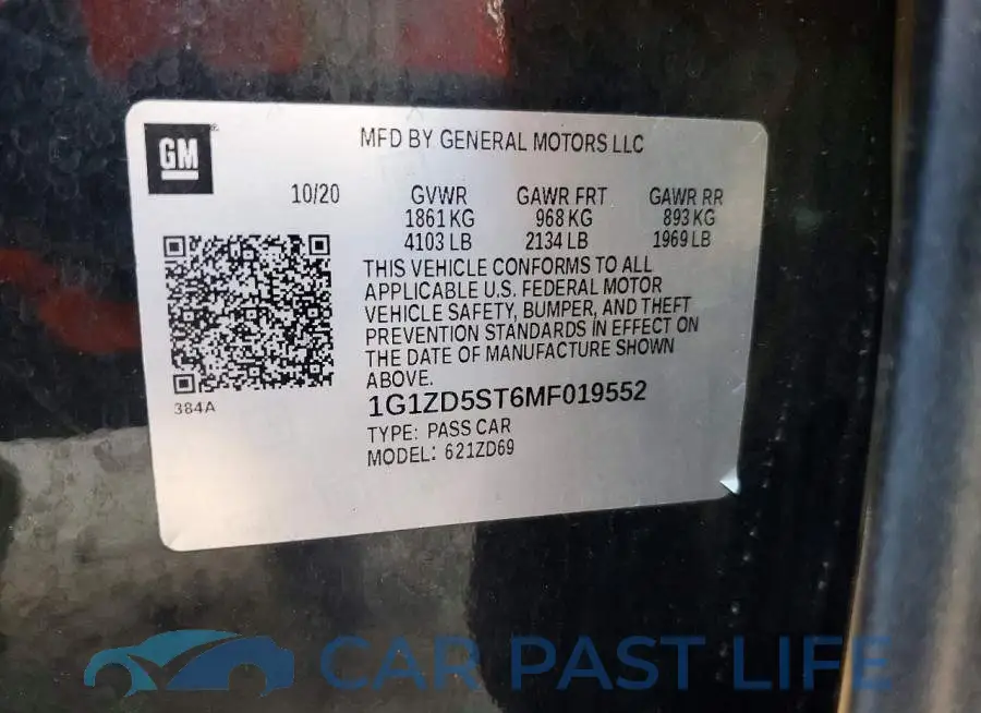 1G1ZD5ST6MF019552# 12