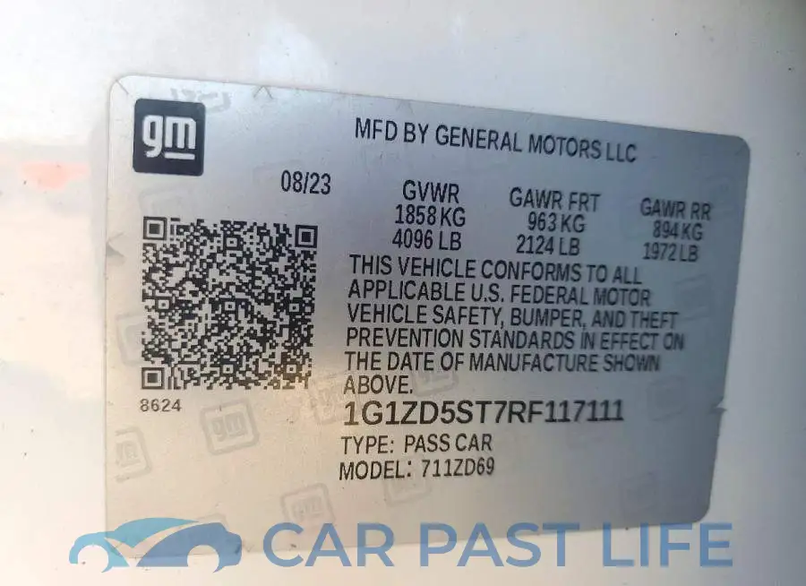 1G1ZD5ST7RF117111# 12