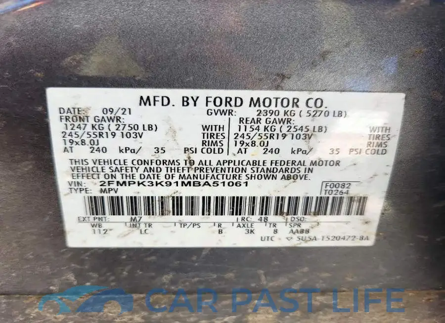 2FMPK3K91MBA51061# 13