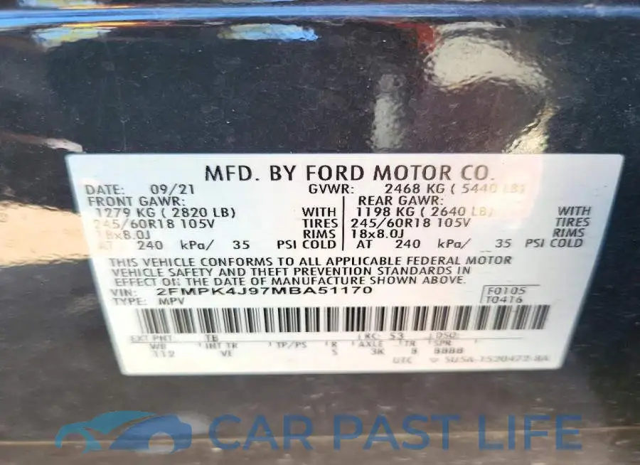 2FMPK4J97MBA51170# 13
