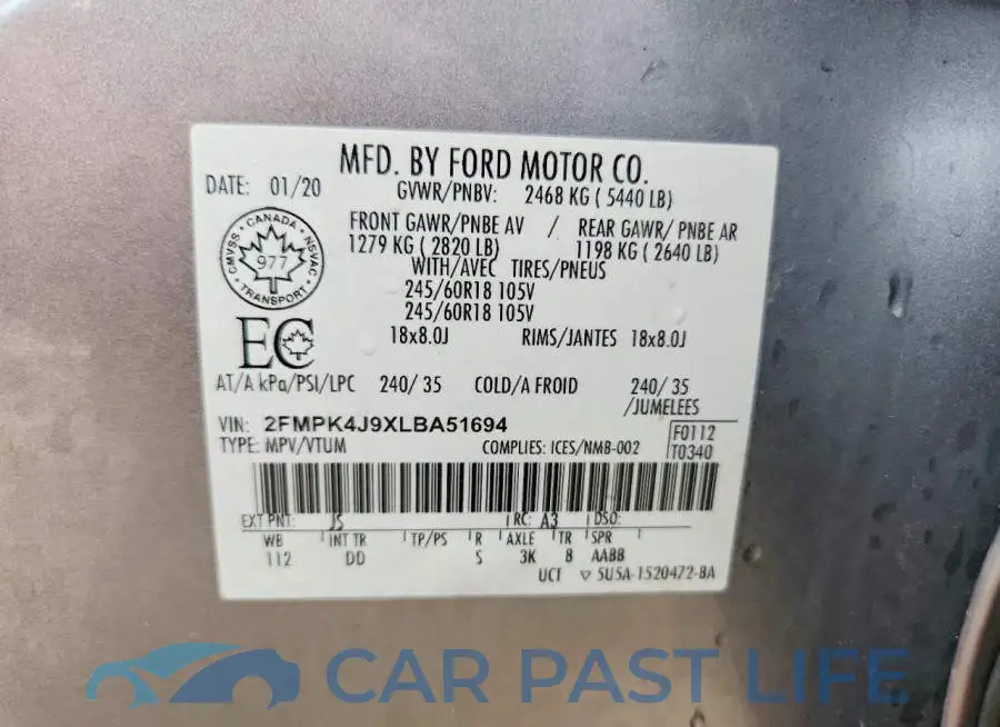 2FMPK4J9XLBA51694# 13