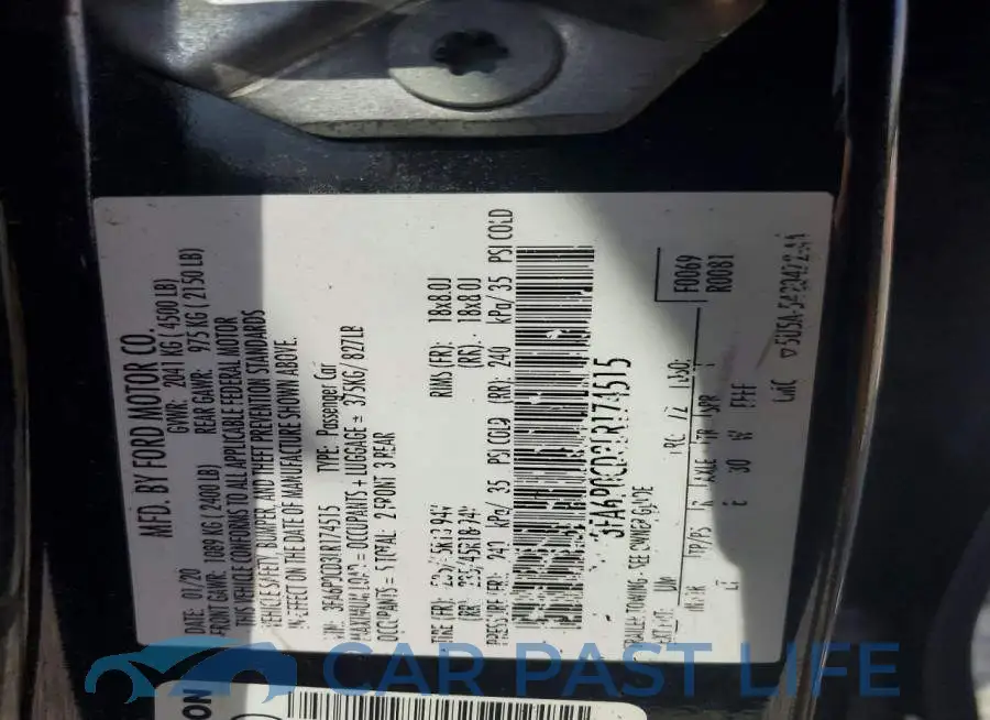 3FA6P0CD3LR174515# 12