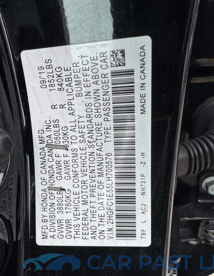 2HGFC1E55LH700576# 10