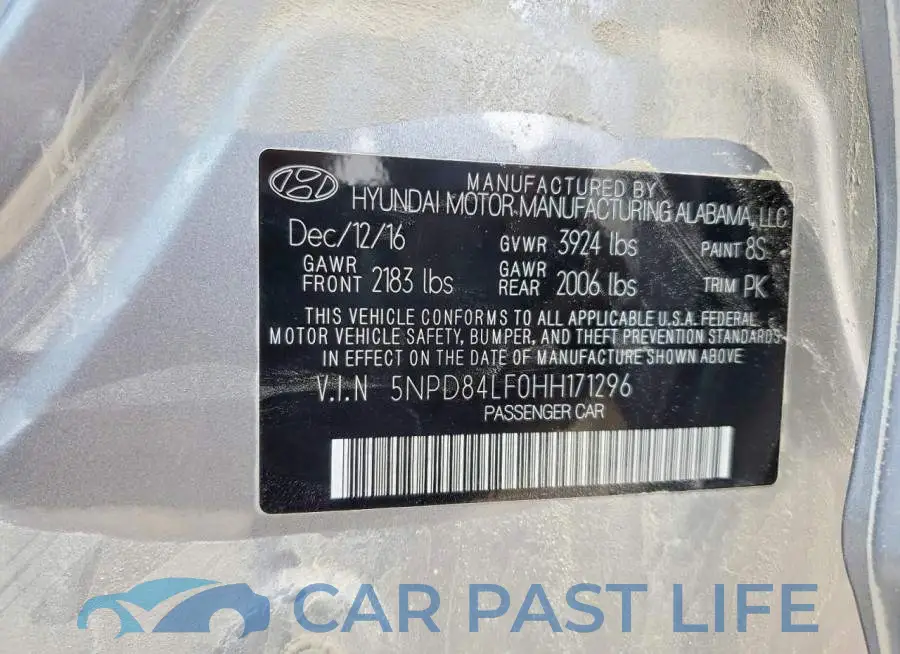 5NPD84LF0HH171296# 12
