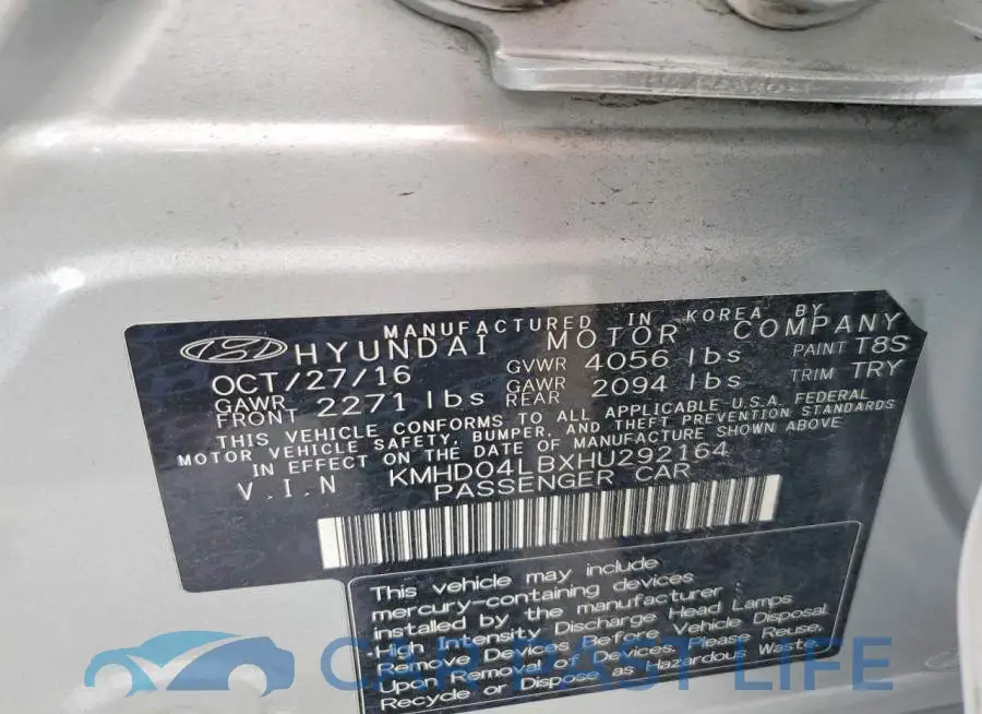 KMHD04LBXHU292164# 13
