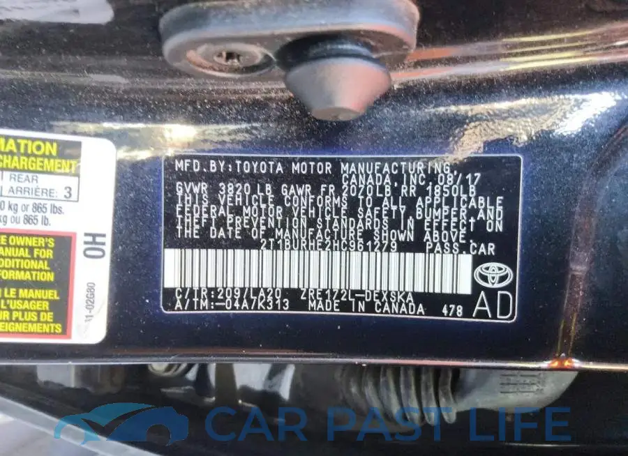 2T1BURHE2HC961279# 12